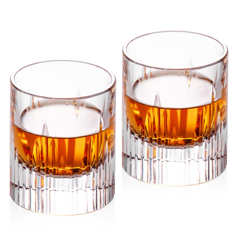 Crystal Whiskey Glasses Set of 2, Luxury 2.03oz Old Fashioned – detail view 4