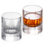 Crystal Whiskey Glasses Set of 2, Luxury 2.03oz Old Fashioned