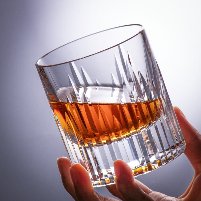 Crystal Whiskey Glasses Set of 2, Luxury 7.44oz Old Fashioned - Image 2