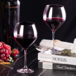 Wine Glasses Set of 2 Hand Blown 22oz Crystal Bordeaux - Image 5
