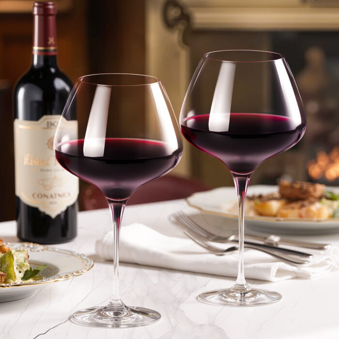 Wine Glasses Set of 2 20 oz Crystal Wine Glasses Rebecca - Image 4