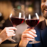 Wine Glasses Set of 2 Hand Blown 22oz Crystal Bordeaux - Image 3