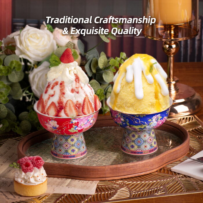 Ice Cream Dessert Bowl/Cup, Ceramic Trifle Bowl - Image 4