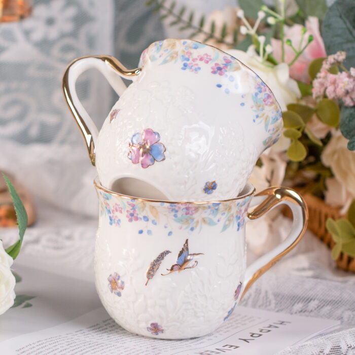 Ceramic Mug5 Coffee Mugs Ceramic Espresso Cups 16oz Porcelain Tea Cups - Image 1