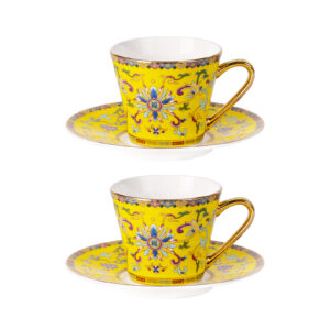 Tea Cups and Saucers Set of 2