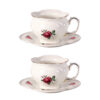 KAMMAK 7KPSP564N ceramic cup and saucer side angle view showing silhouette