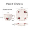 KAMMAK 7KPSP564N ceramic cup and saucer styled home decor setting image 5