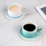7.5oz Crystalline Glaze Espresso Mugs Ceramic for Coffee - Image 2
