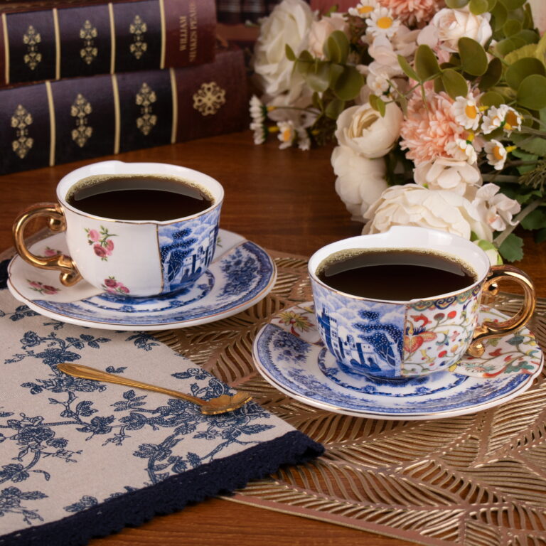 KAMMAK Bone China Cup and Saucer Set of 2 - 7KPSP582N – detail view 1