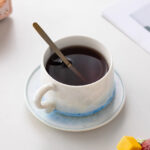 7.5oz Crystalline Glaze Espresso Mugs Ceramic for Coffee - Image 4