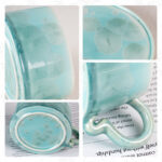 7.5oz Crystalline Glaze Espresso Mugs Ceramic for Coffee - Image 5