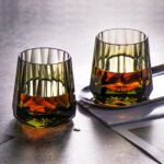 Crystal Whiskey Glasses Set of 2, Handcrafted 6.76oz Old - Image 3