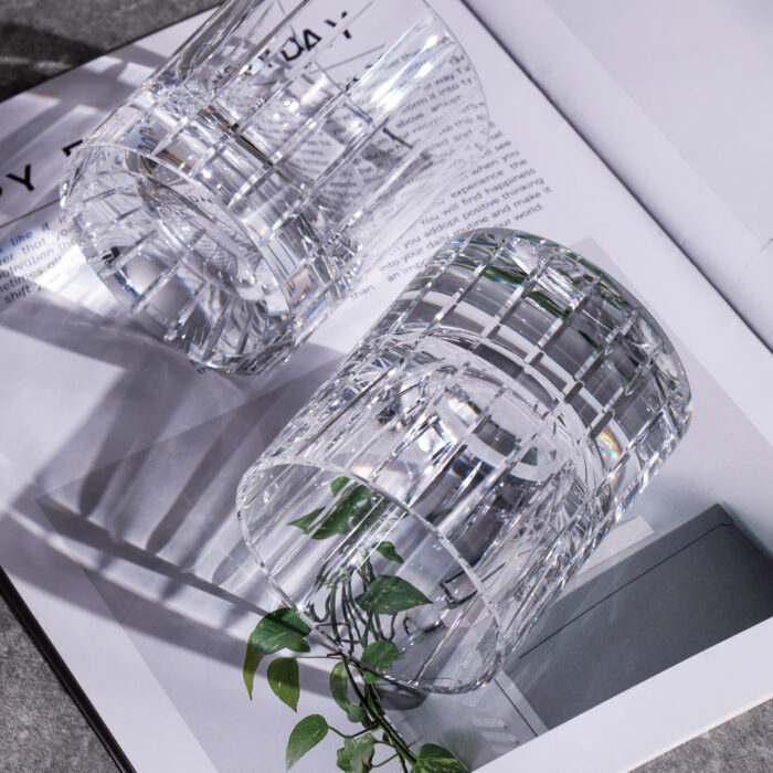 Crystal Whiskey Glasses Set of 2, Handcrafted - Image 4