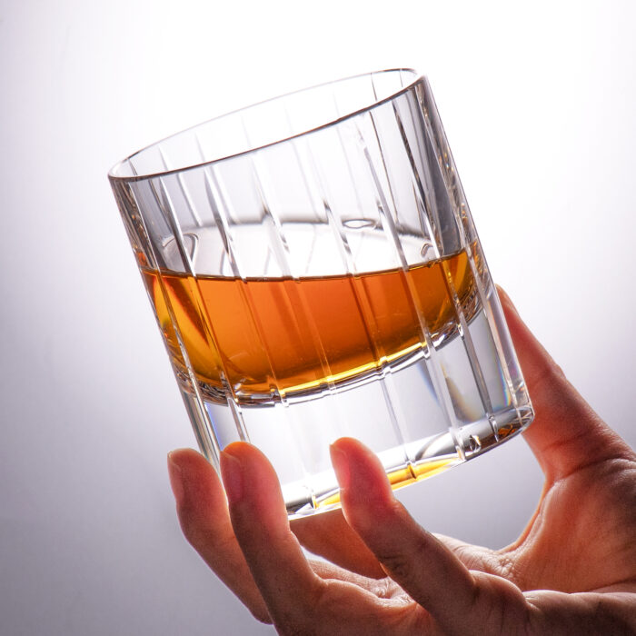 Crystal Whiskey Glasses Set of 2, Handcrafted - Image 2