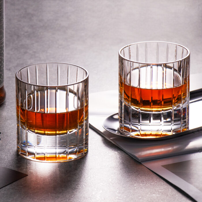 Crystal Whiskey Glasses Set of 2, Handcrafted - Image 3