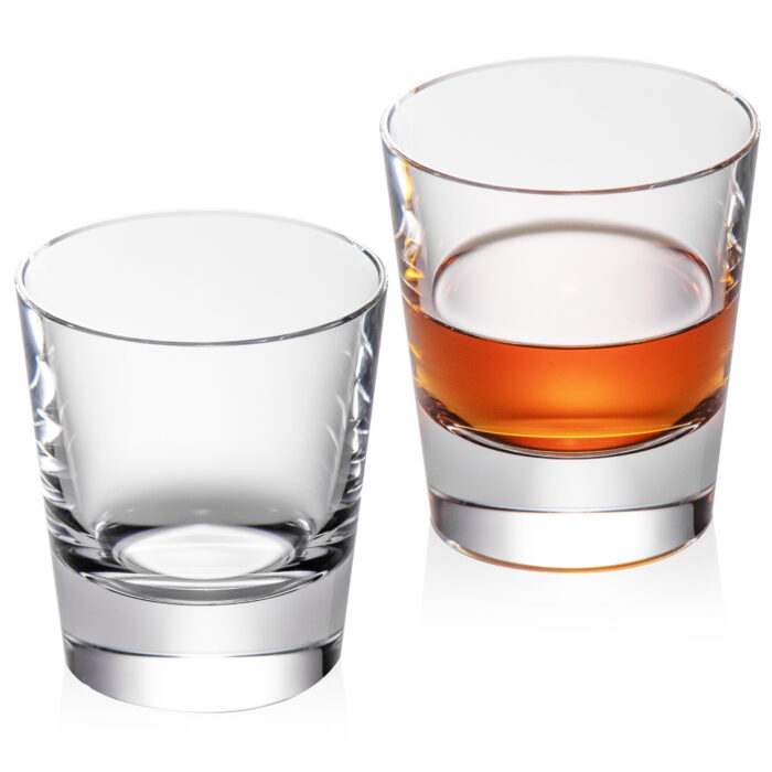 crystal whiskey glasses2 Crystal Whiskey Glasses Set of 2, Hand Blown - Image 1