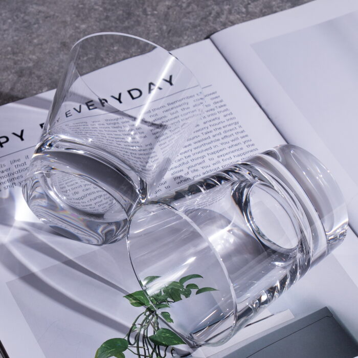 Crystal Whiskey Glasses Set of 2, Hand Blown - Image 5