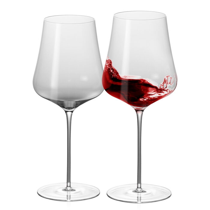 1 Wine Glasses Set of 2 16.23 oz Crystal Bordeaux Wine Glasses - Image 1