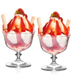 Cocktail Glasses Set of 2, 10oz Crystal Dessert Glass - Image 4