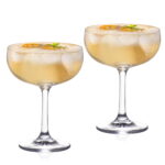 Coupe Glasses Set of 2, 6.7oz Crystal Cocktail Glasses - Image 3