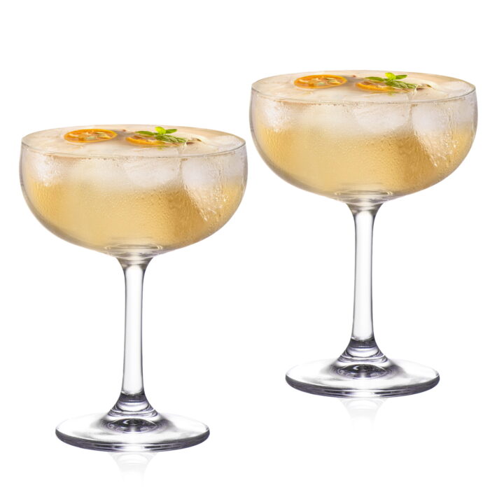 1 Coupe Glasses Set of 2, 6.7oz Crystal Cocktail Glasses - Image 1