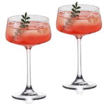 Coupe Glasses Set of 2, 8.9oz Crystal Cocktail Glasses - Image 4