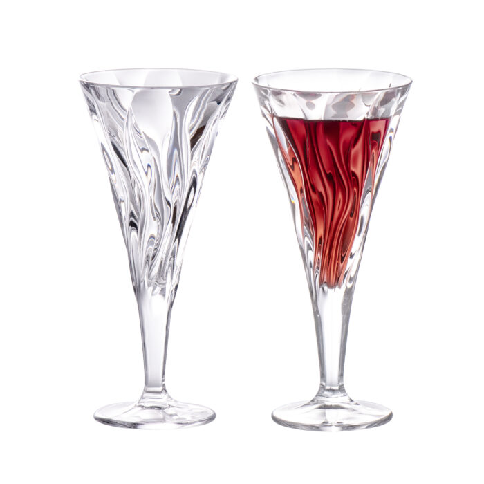 Wine Glasses Set of 2 7.8 oz Crystal Bordeaux Wine Glasses - Image 1