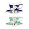KAMMAK 7KPSP868N+869N ceramic cup and saucer side angle view showing silhouette