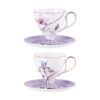 1 KAMMAK 7KPSP858N+859N ceramic cup and saucer side angle view showing silhouette