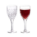Wine Glasses Set of 2 8.3 oz  Perfect for Red & White Daily Use