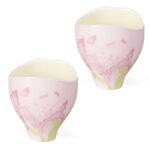 Ceramic Tea Cups 2.9oz Small Cute Vintage Coffee Cup Set of 2 - Image 2