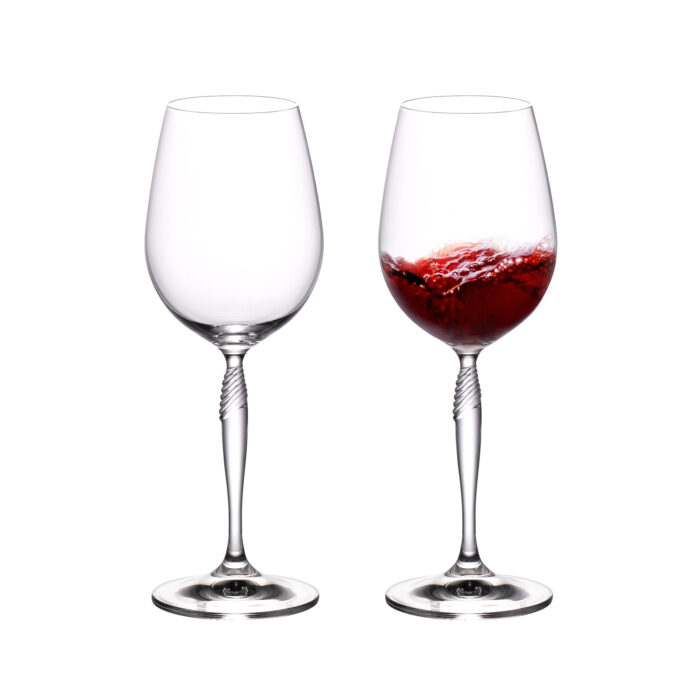 Wine Glasses Set of 2 13.5 oz Crystal Bordeaux Wine Glasses - Image 1