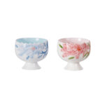 Ceramic Teacups for Home 3.2oz Floral Porcelain Tea Cup Set of 2 - Image 2