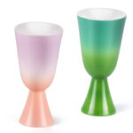 Porcelain Teacups Espresso Mug 0.9oz Vintage Tea Cup Set of 2 - Image 2