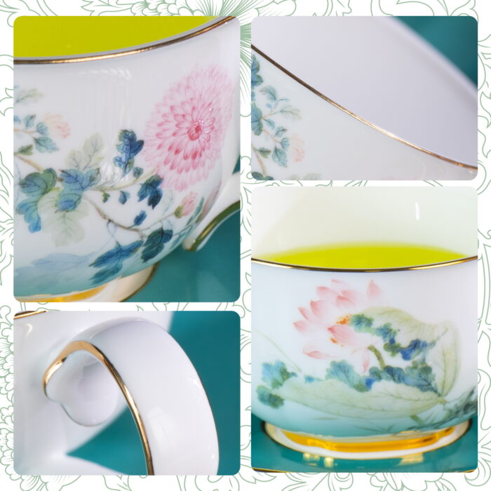 Tea Set, Porcelain Teapot and Cups Set, Ceramic Tea Pot - Image 6