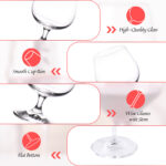 Cognac Glasses Set of 2 8oz  Crystal Snifter Glasses with Stem - Image 4