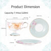 2 KAMMAK 7KPSP872N ceramic cup and saucer decorative craft detail image 7