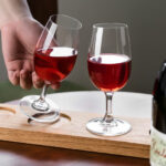 Cognac Glasses Set of 2 7.5oz Crystal Snifter Glasses with Stem