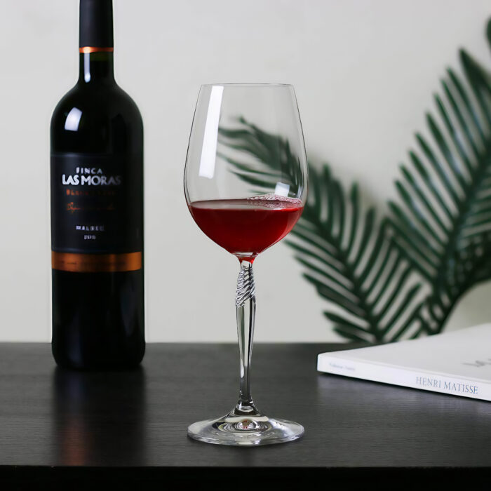 Wine Glasses Set of 2 13.5 oz Crystal Bordeaux Wine Glasses - Image 3