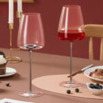 Wine Glasses Set of 2 18.6 oz Crystal Bordeaux Wine Glasses - Image 4