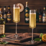 Champagne Flutes, 7.8oz Crystal Champagne Glasses Set of 2