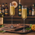 Champagne Flutes, 8.9oz Crystal Champagne Glasses Set of 2