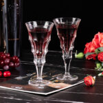 Wine Glasses Set of 2 7.2 oz Crystal Bordeaux Wine Glasses - Image 4
