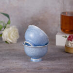 Flower-Mouth Cup Ceramic Tea & Coffee Cups Set of 2