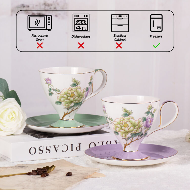 KAMMAK Ceramic Cup and Saucer Set - 7KPSP860N – detail view 4