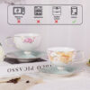 3 KAMMAK 7KPSP872N ceramic cup and saucer styled home decor setting image 5