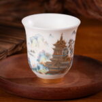 Ceramic Tea Cups Small Porcelain Teacups Espresso Mug Set of 2 - Image 3