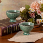 Tea Cup Set of 2 Small Tea Cups 3.7oz Chinese Kung Fu Tea Set