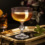 Coupe Glasses Set of 2, 6.7oz Crystal Cocktail Glasses