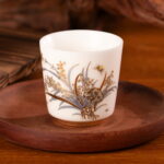 Vintage Coffee Cup Set of 2 Porcelain Teacups Espresso Mug - Image 5